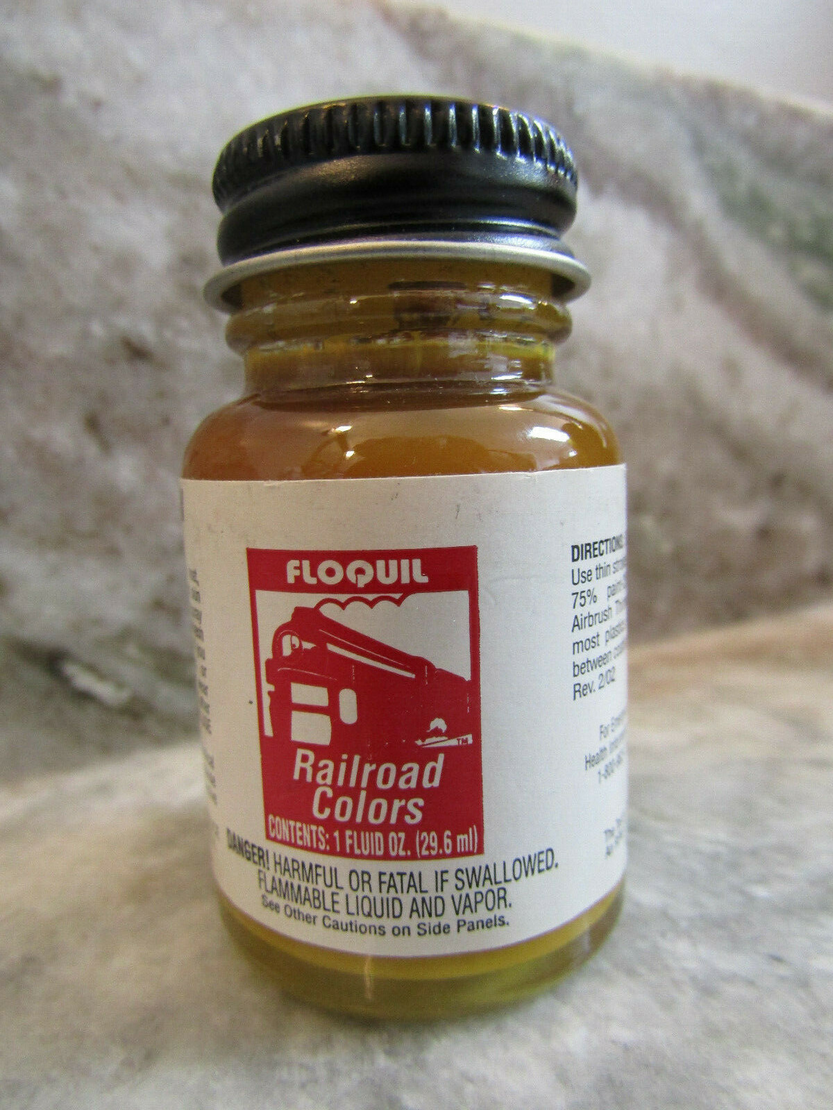 FLOQUIL RAILROAD COLORS MODEL PAINT – 1oz 1 OUNCE – ATSF YELLOW