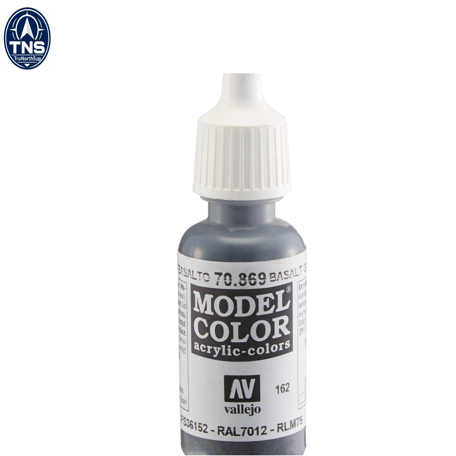 Model Color Acrylic Paint 17ml Basalt Grey Matte Non Flammable Indoor