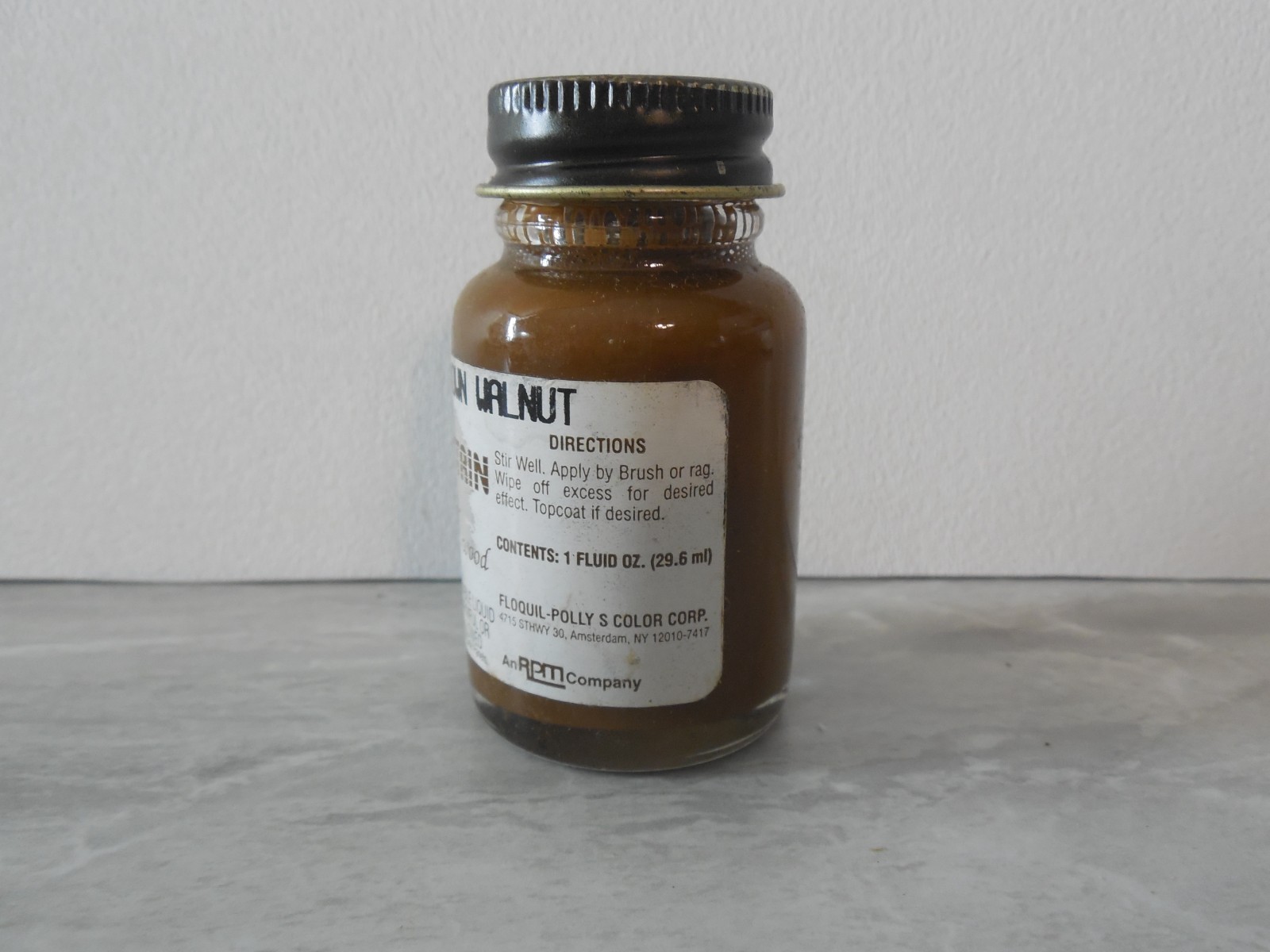 FLOQUIL FLO-STAIN~ STAIN FOR WOOD MODEL – 1 oz – 110744 MED. BROWN WALNUT ~LOT B