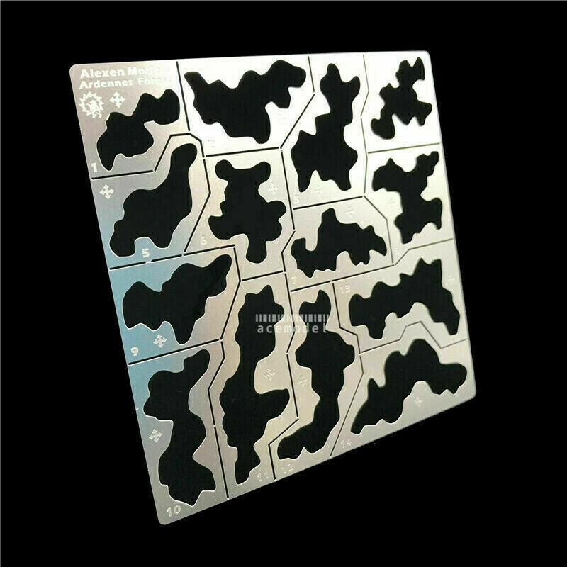 1/35 1/100 Military Vehicle/Tank Forest Camouflage Stencil Template Spray Tools