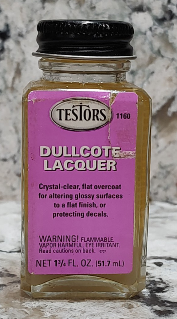 TESTORS DULLCOTE LACQUER – MODEL PAINT SUPPLIES – 1 3/4 oz
