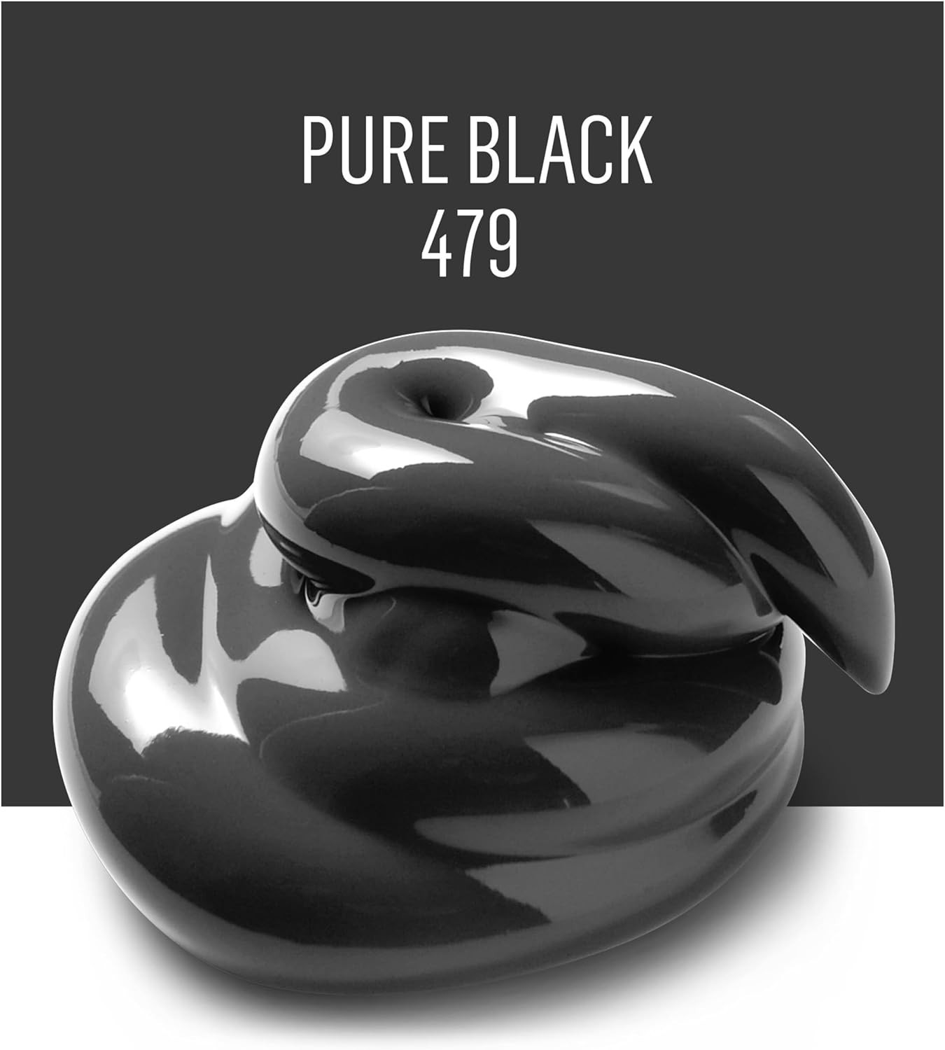2 oz Acrylic Paint, Pure Black, Matte, Water-Based, 2 Ounce (Pack of 1)