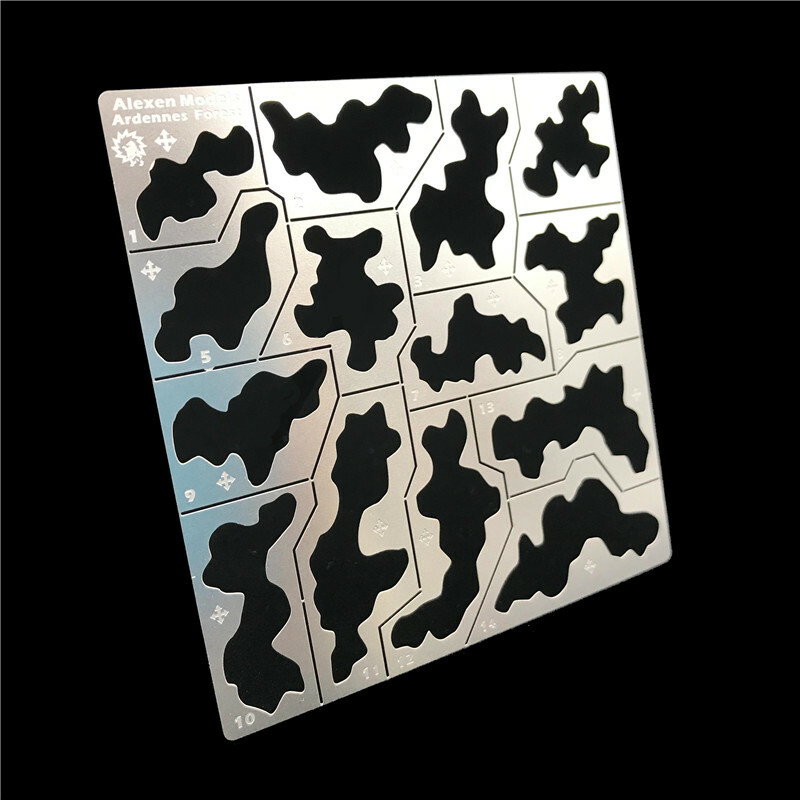 1/35 1/100 Forest Camouflage Stenciling Template Leakage Spray Model Tools