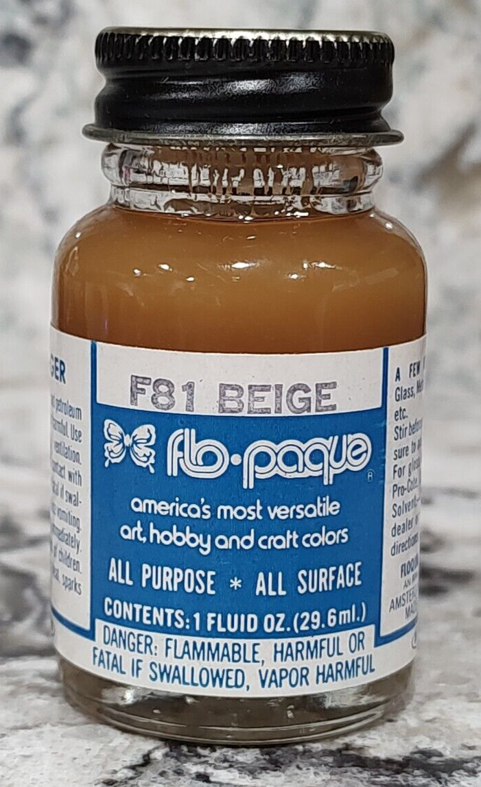 FLOQUIL FLO-PAQUE COLORS MODEL PAINT 1oz 1 OUNCE – F81 BEIGE