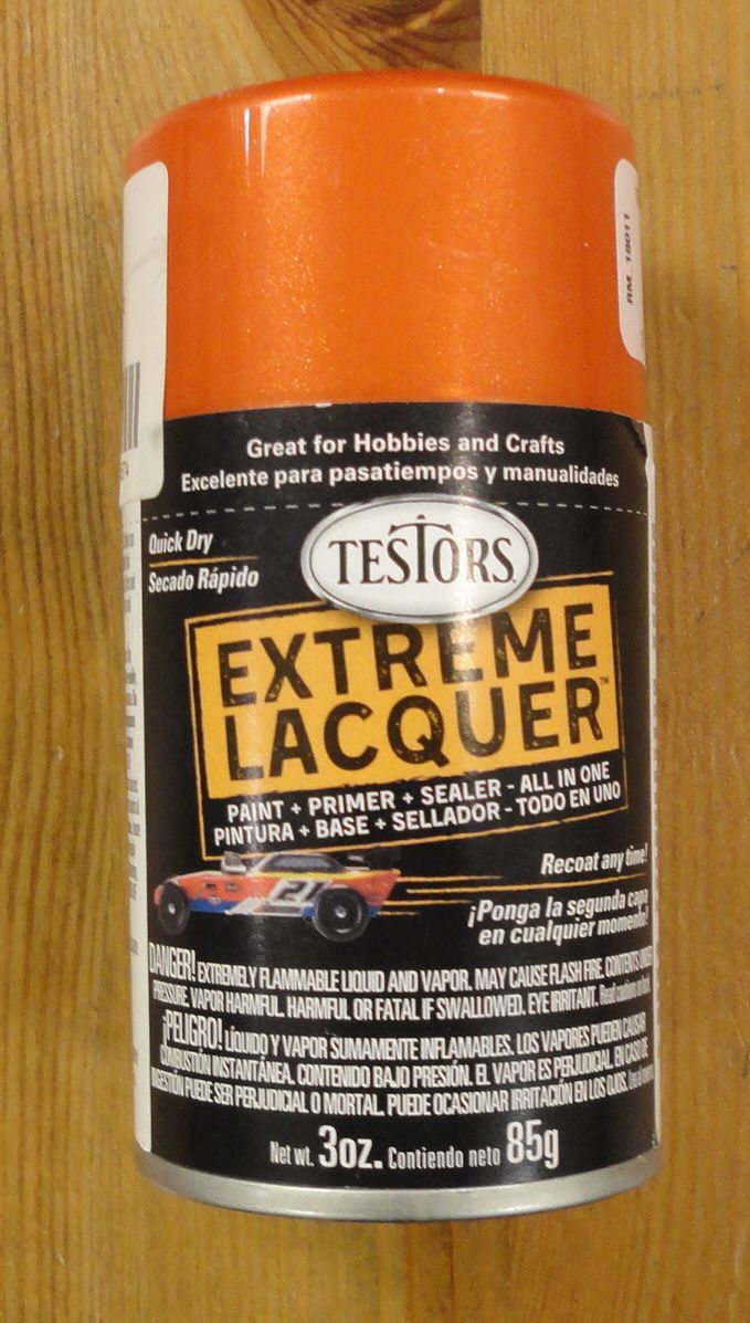 Testors Flaming Orange Model Spray (Aerosol) Primer/Paint/Sealer