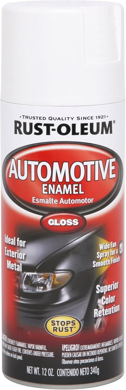 Rust-Oleum 252468 Automotive Enamel Spray 12 Ounce (Pack of 1), Gloss White