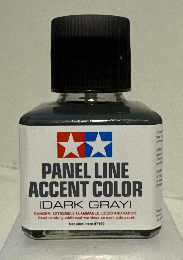 Tamiya Panel Line Accent Color 87199, Dark Grey