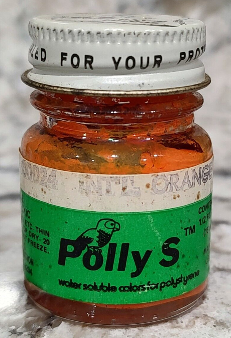 FLOQUIL POLLY S MODEL and HOBBY COLORS PAINT .5oz OUNCE – INTL ORANGE