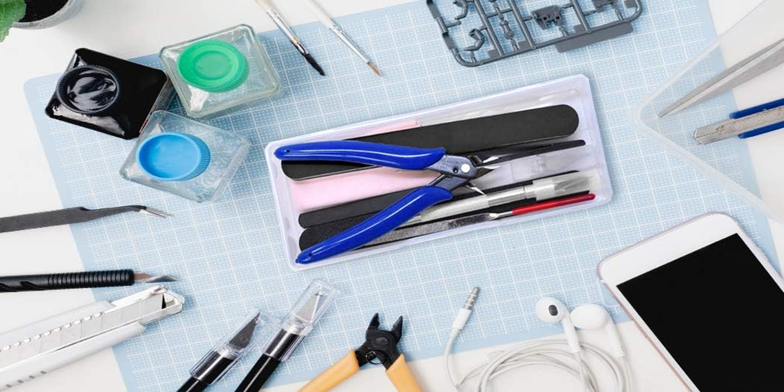 Model Tool Kit – Hobby Building Tool Hardware Basic Set with Hobby Clippers