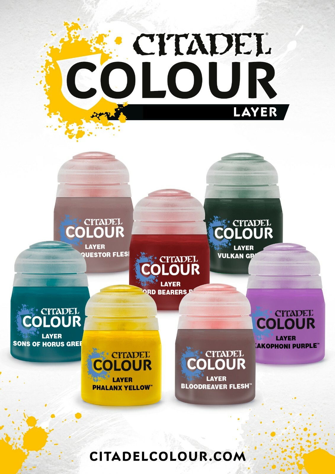 Citadel Layer Paints – Paint Pot – Various Colors – Warhammer 40k, Age of Sigmar