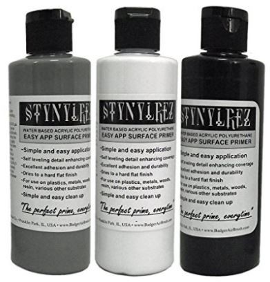Badger SNR-410 3-Tone Stynylrez Acrylic Polyurethane Surface Primers (Set of 3)