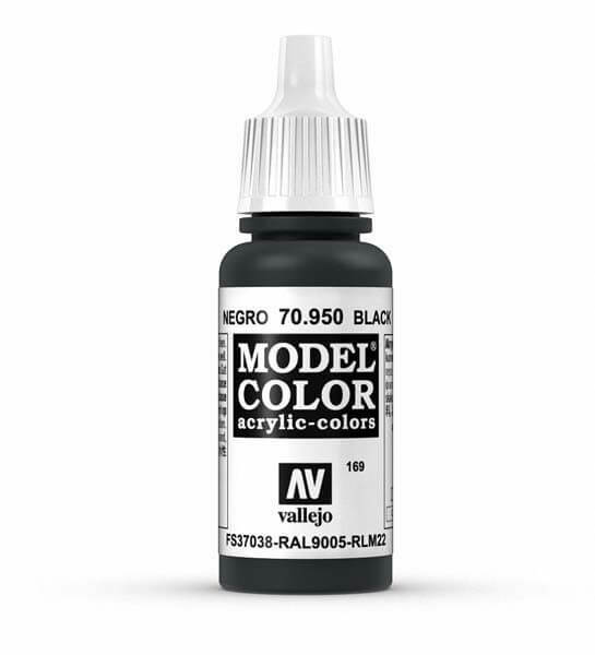 Vallejo Black Model Color 17ml Acrylic Paint 70.95