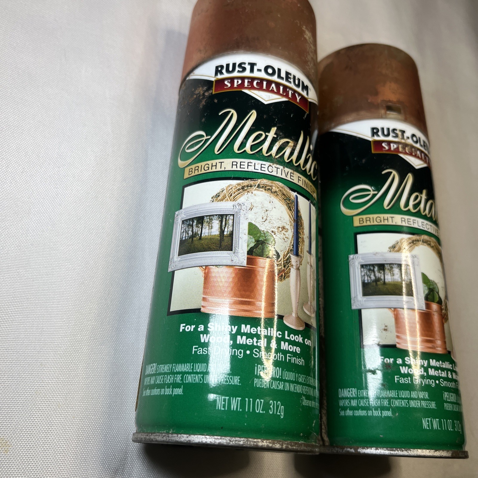 Vtg 2003 Rust-Oleum 1937 Copper Metallic Spray Paint 11oz **USED NOT FULL READ**