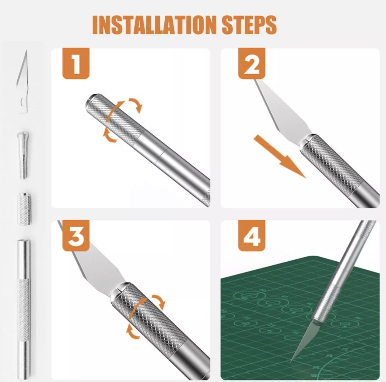 7PC Hobby Exacto Knife For X-Acto Blades Set For Wrap Craft Tool Vinyl PPF Film