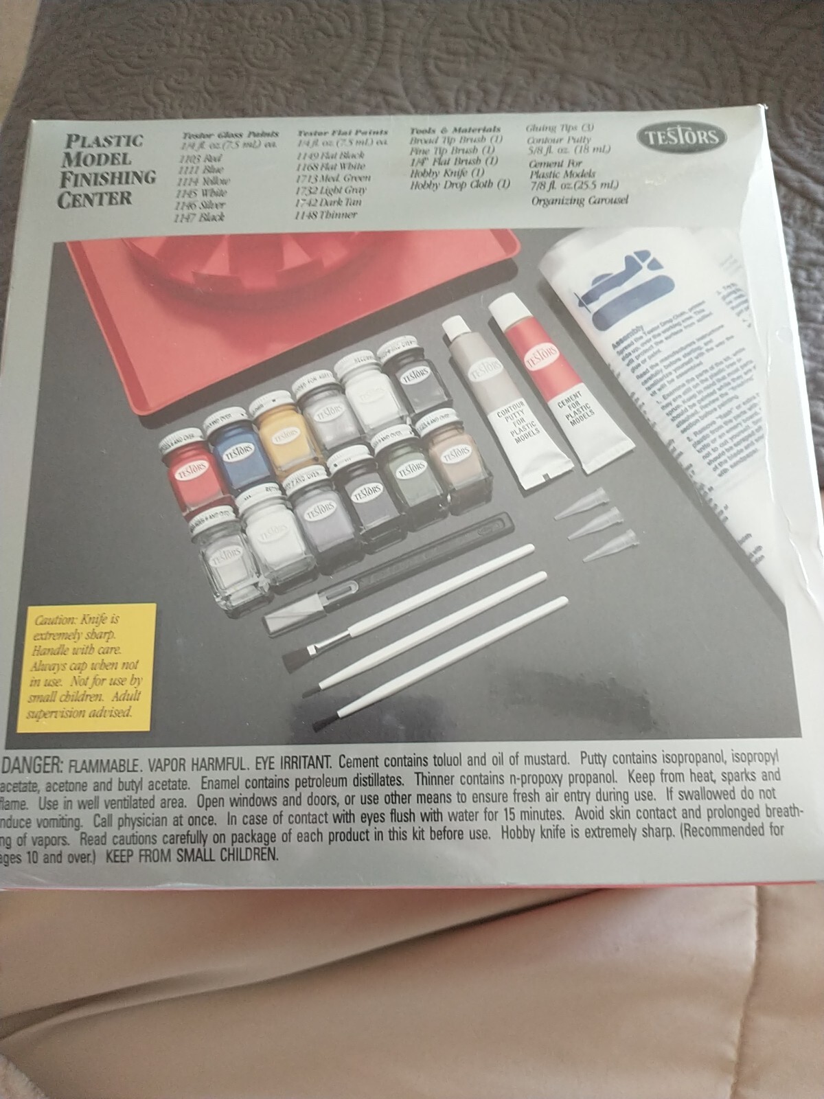Testors Plastic Model Finishing Center Kit 9172 1990 The Testor Corp Rare Sealed