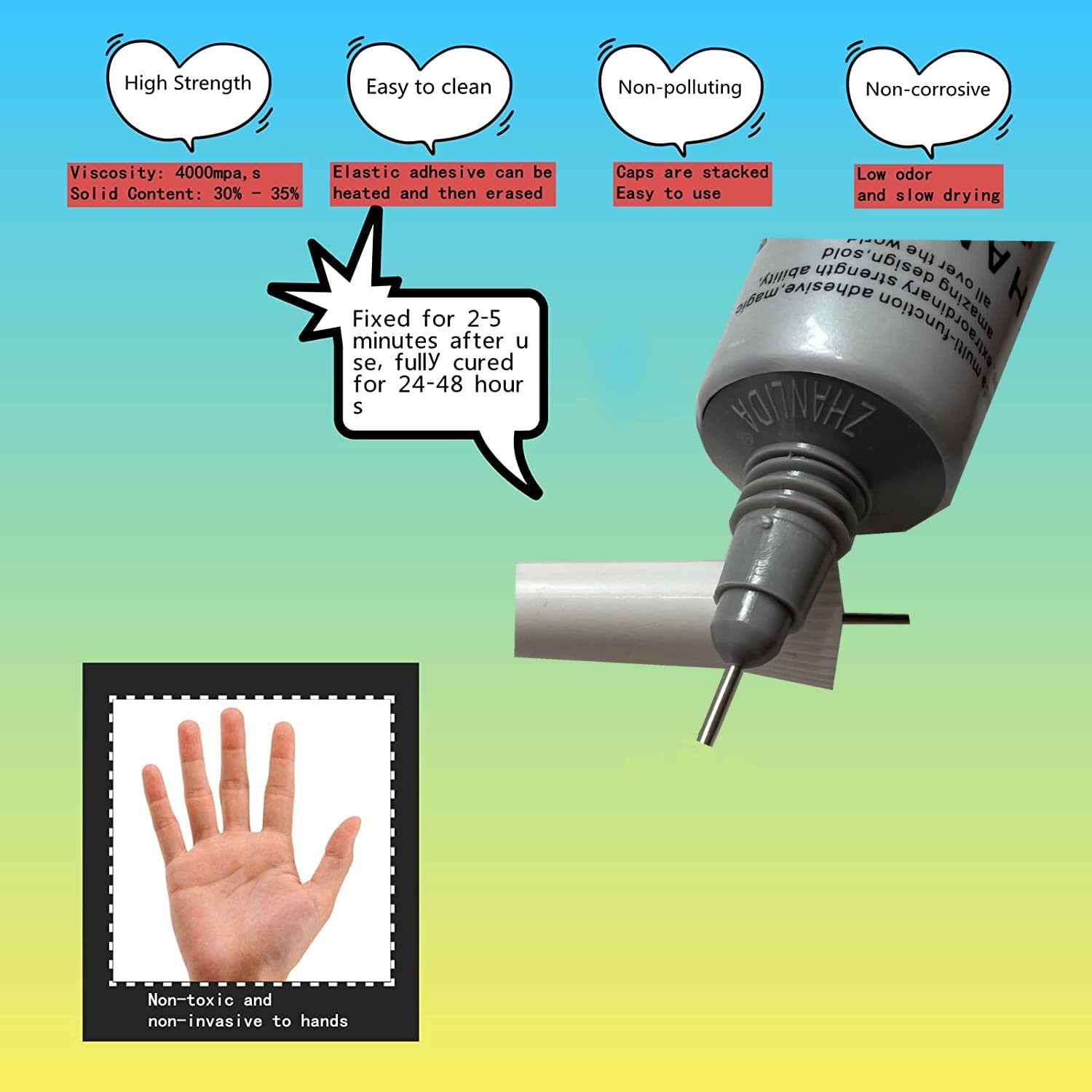Multi-Purpose Clear Adhesive Glue 2 Pack 25ml Jewelry & Phone Screen Repair