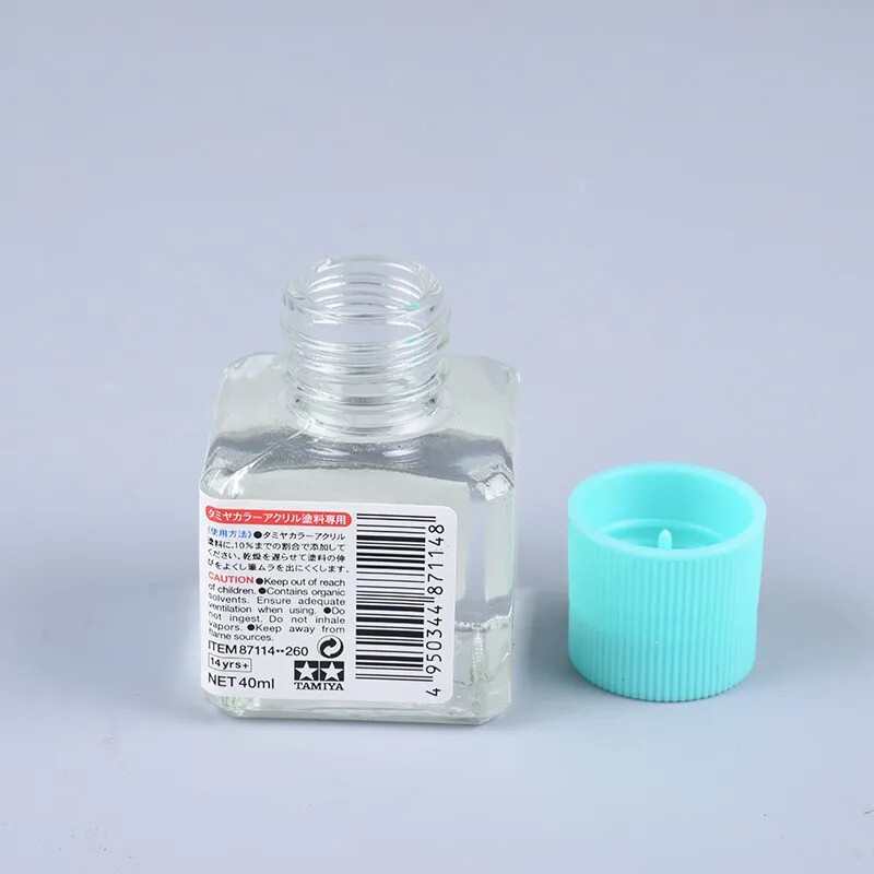 TAMIYA 87114 Acrylic Paint Retarder 40ML for Plastic Model Paint Smoother Finish