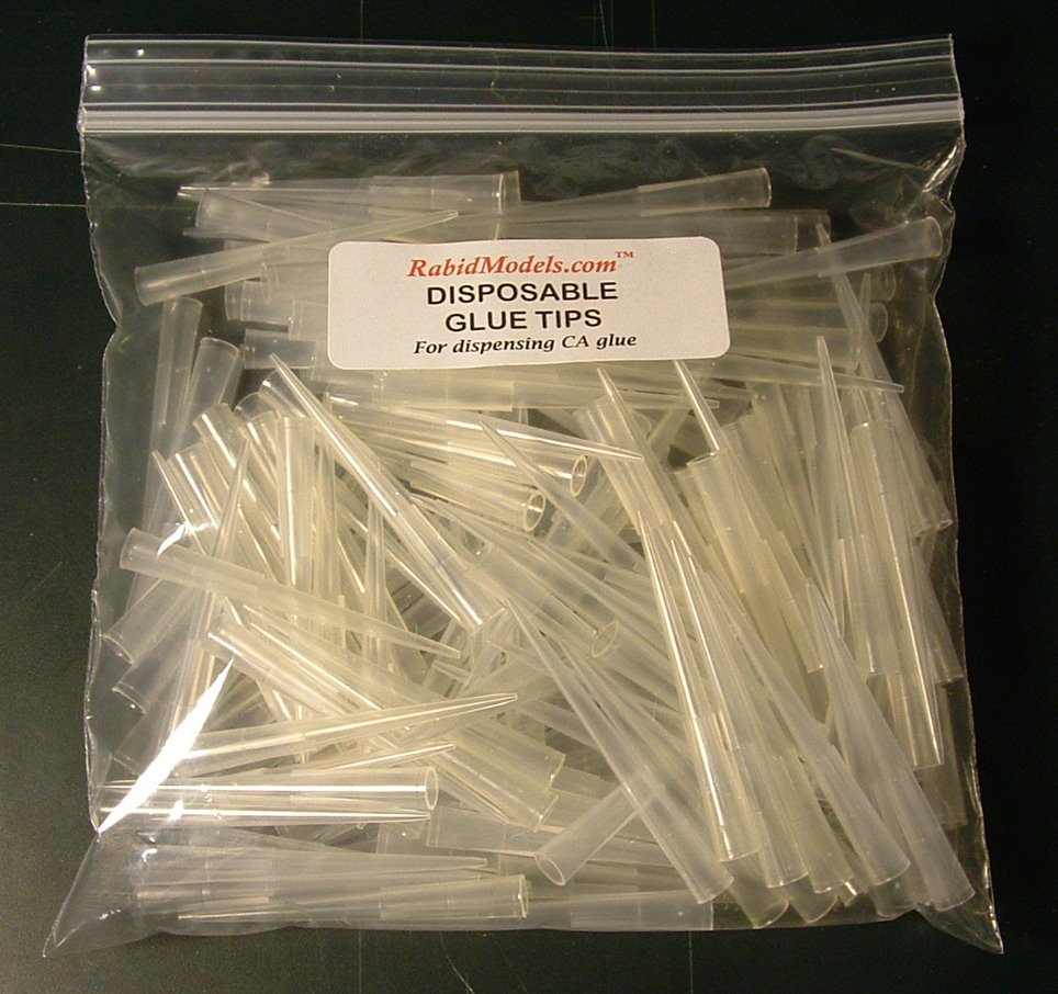 Disposable Fine-point CA glue tips BIG 2oz bag. Trim to fit! INCLUDES SHIPPING