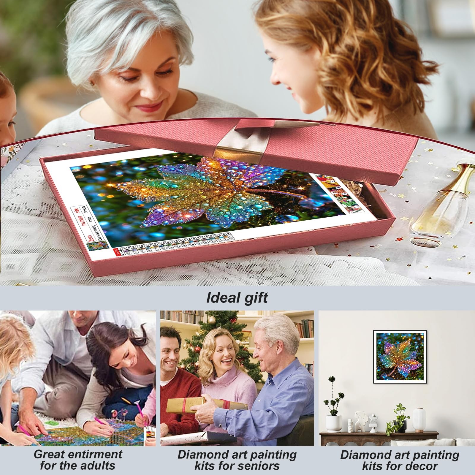 Maple Diamond Painting Kit for Adults 12 x 12 Inch 5D DIY