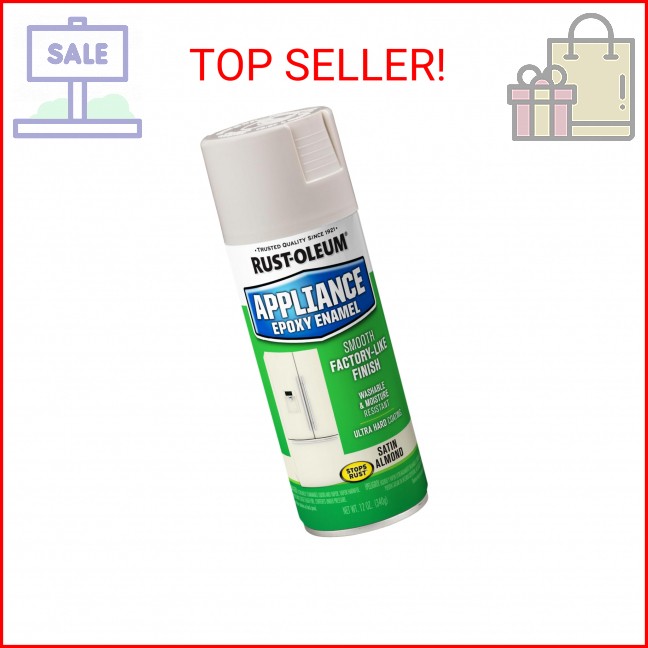Rust-Oleum 7882830 Specialty Appliance Epoxy Spray Paint, 12 oz, Almond