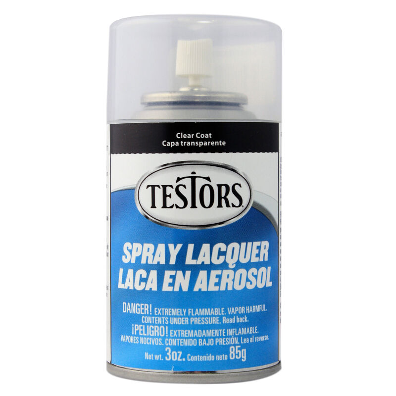 Testors 1261T Glosscote Clear Gloss Lacquer Spray 3oz Model Paint Finish
