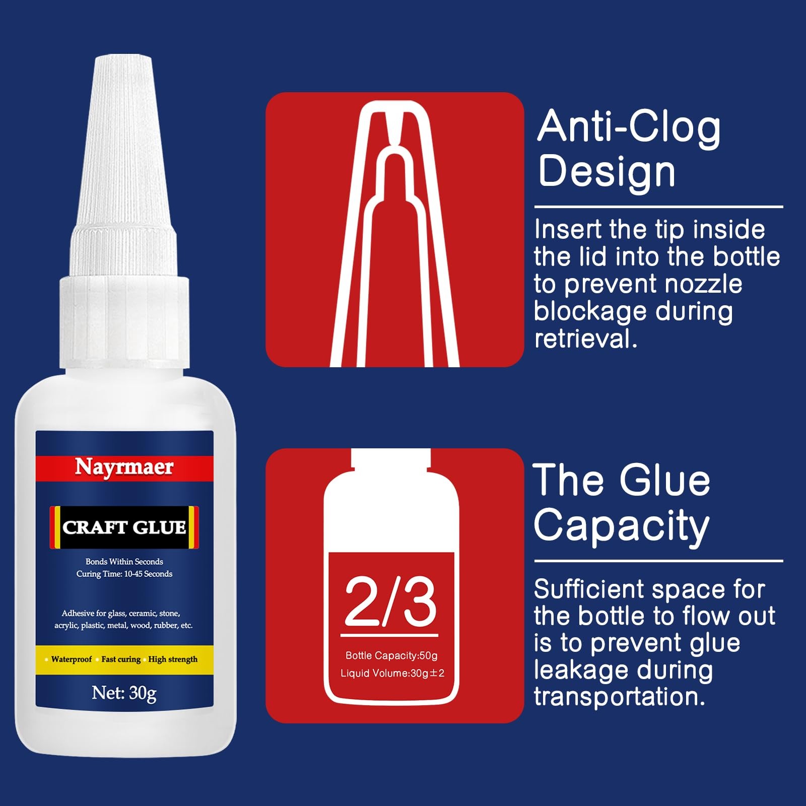 Craft Glue, Model Adhesive for Crafts, Model, Toy, Ceramic, Stone, Glass, Jewelr