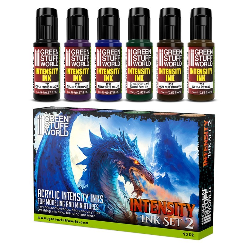 Green Stuff World: Intensity Inks – [Set 2] – 6× 17ml