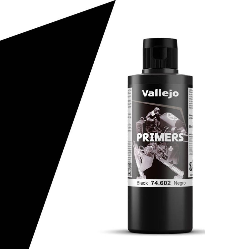 Vallejo – Surface Primer Color | Black Acrylic Primer 200 ml 6.76 fl.oz. | Ma…