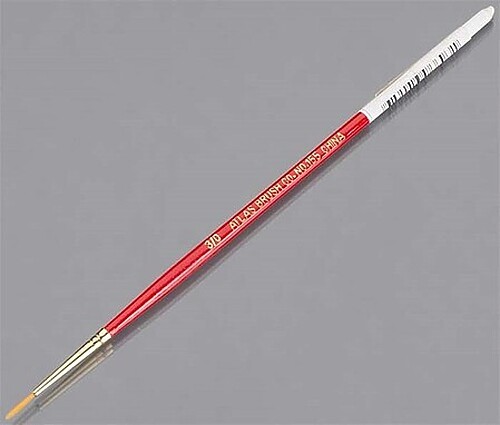Atlas-Brush 3/0 Taklon Detail Brush – Hobby and Model Paint Brush – #1553