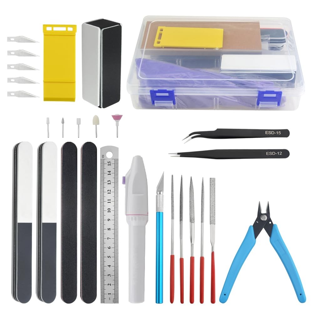 Bigstone 28 PCS Model Tools Kit Hobby Building Tools Craft Set Modeler Basic DIY