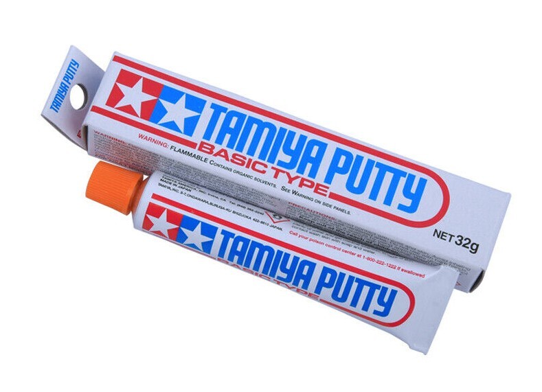 Tamiya 87053 BASIC PUTTY for plastic and Vinyl models (Gray) 1.15 oz. Tube