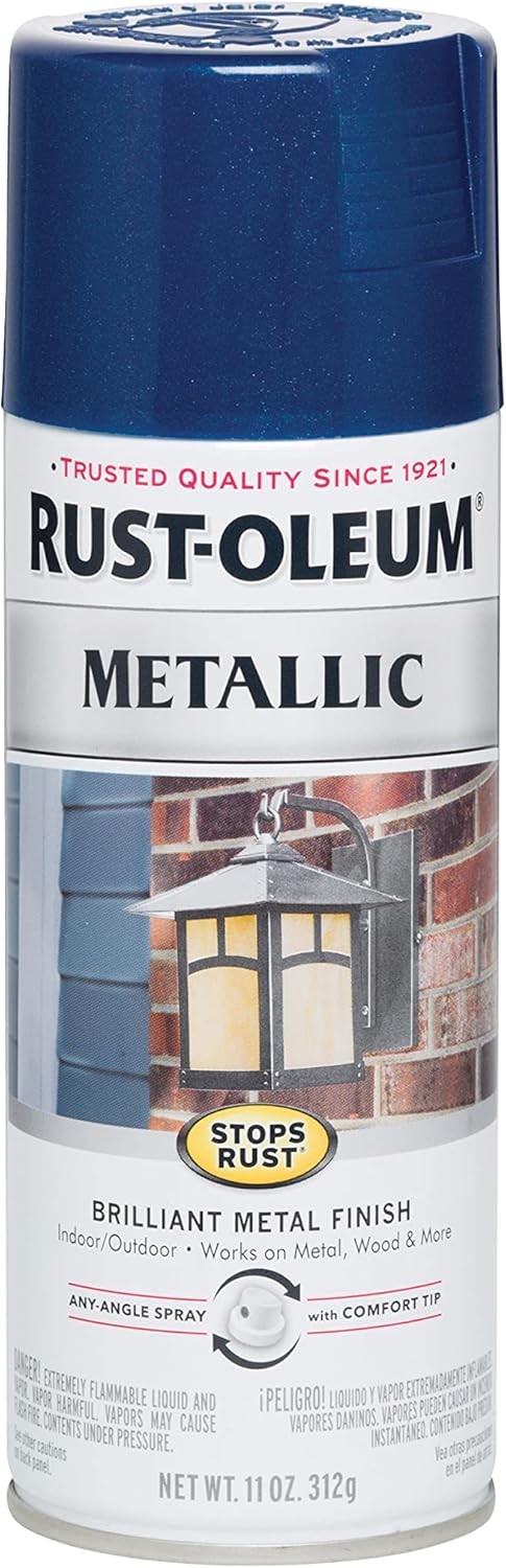 Rust-Oleum 7251830 Stops Rust Metallic 11 Ounce (Pack of 1), Cobalt Blue