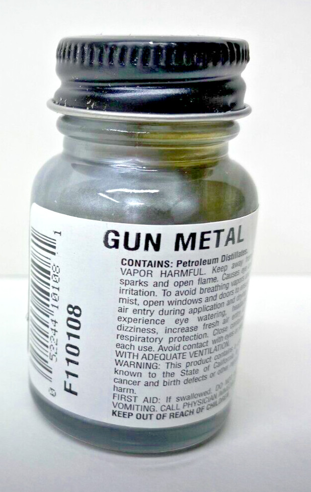 Floquil ‘Gun Metal’ Railroad Colors Paint #F110108 (1 oz. bottle) – Unopened