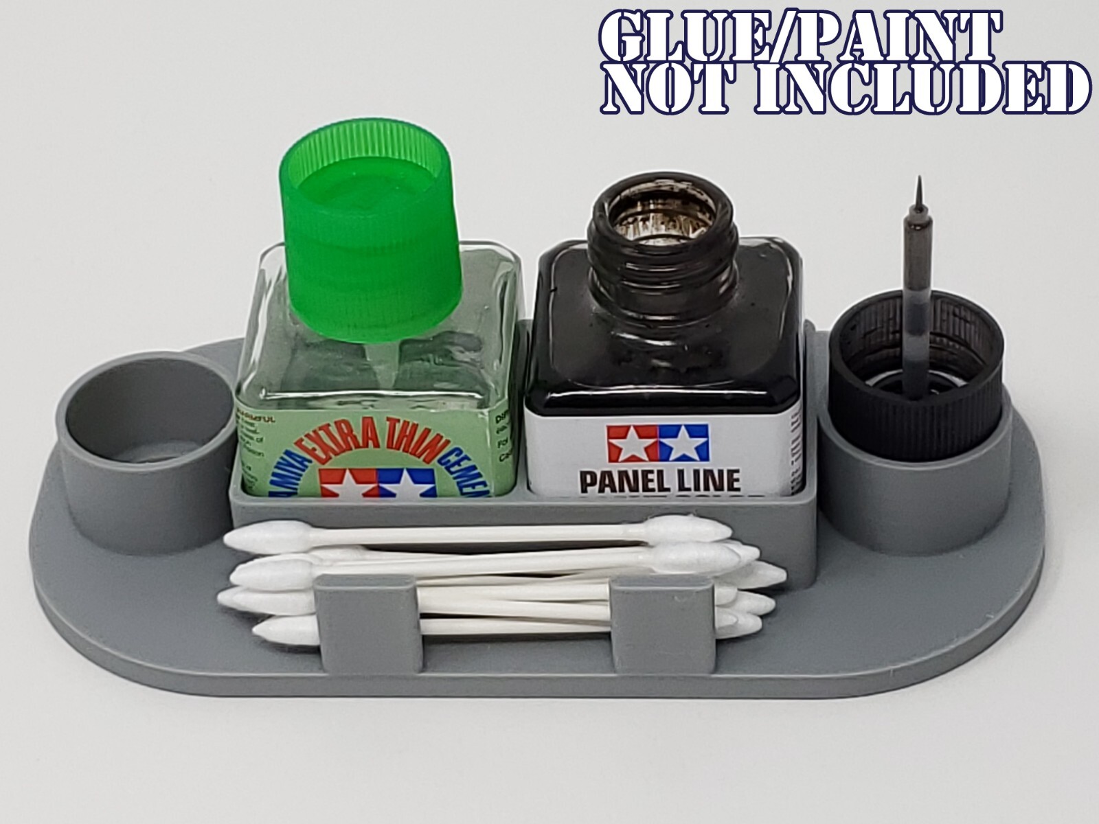 Tamiya Panel Liner and Cement/Glue holder stand – Prevent spills