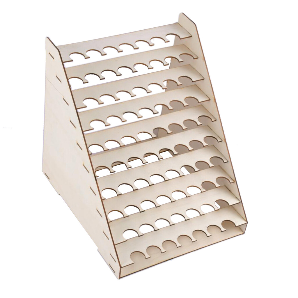1 piece DIY Wooden Pigment Paint Rack Paint Modular Organizer Storage Stand Tool