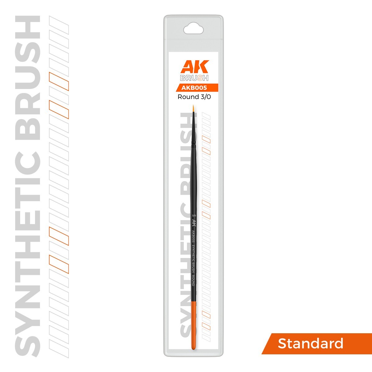 AK Interactive Synthetic Brush – Round 3/0 New