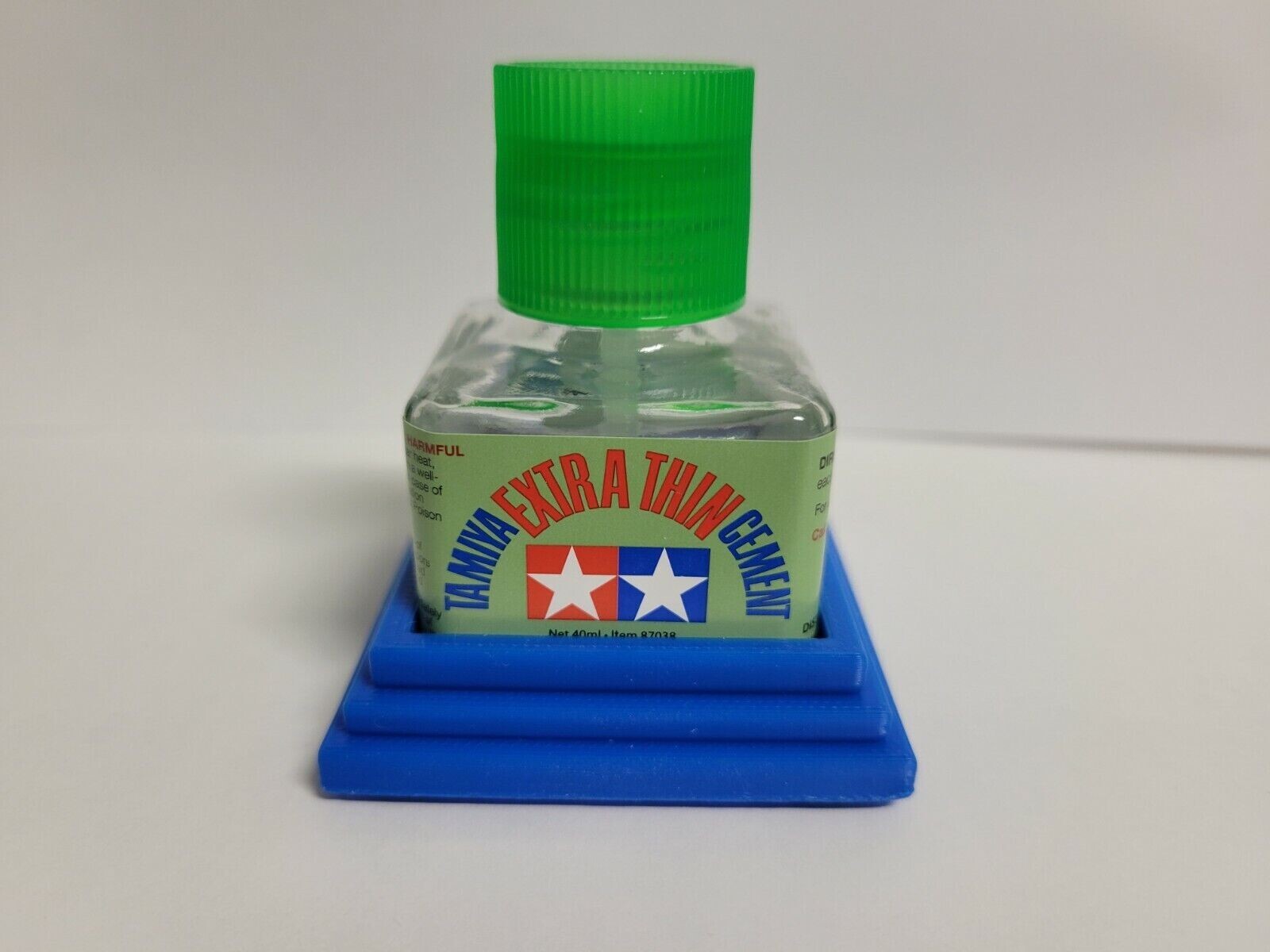 1 BOTTLE TAMIYA 87038 & CUSTOM HOLDER CEMENT PLASTIC MODEL GLUE 40 ml TESTORS