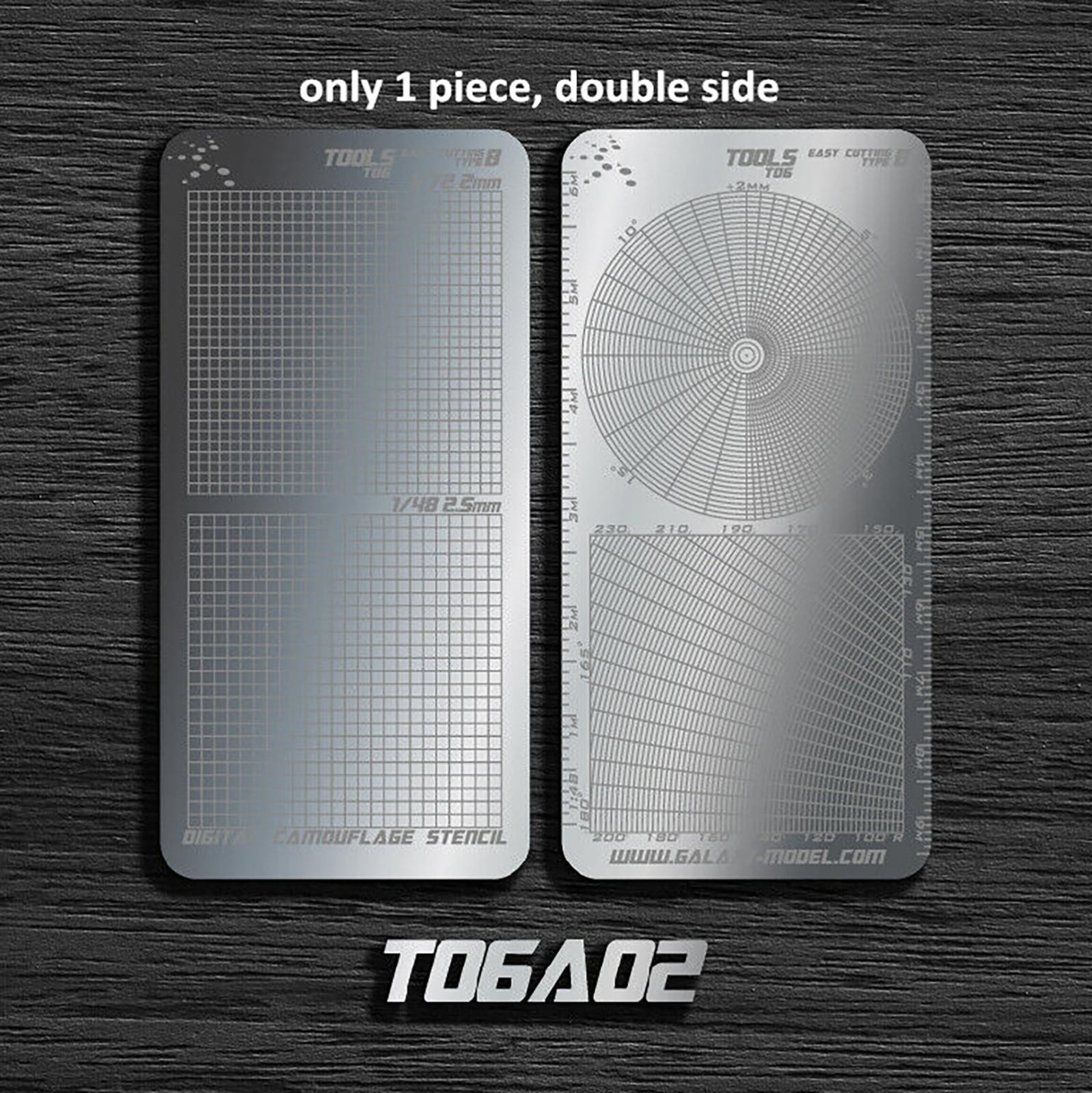 T06A02 Stainless Steel Masking Sheet Easy Cutting Type Board Hobby Tools Fxcf