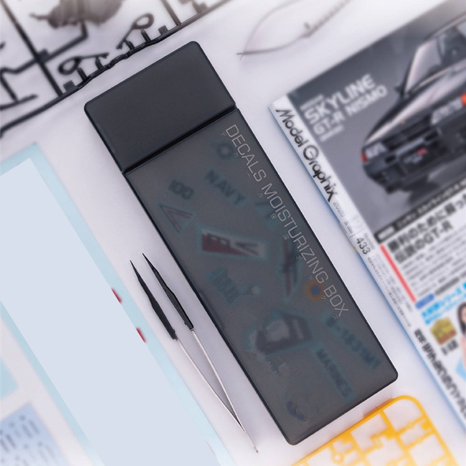 For Gundam Model Tools Decals Sticker Case DIY Making Water Decals Sticker Box