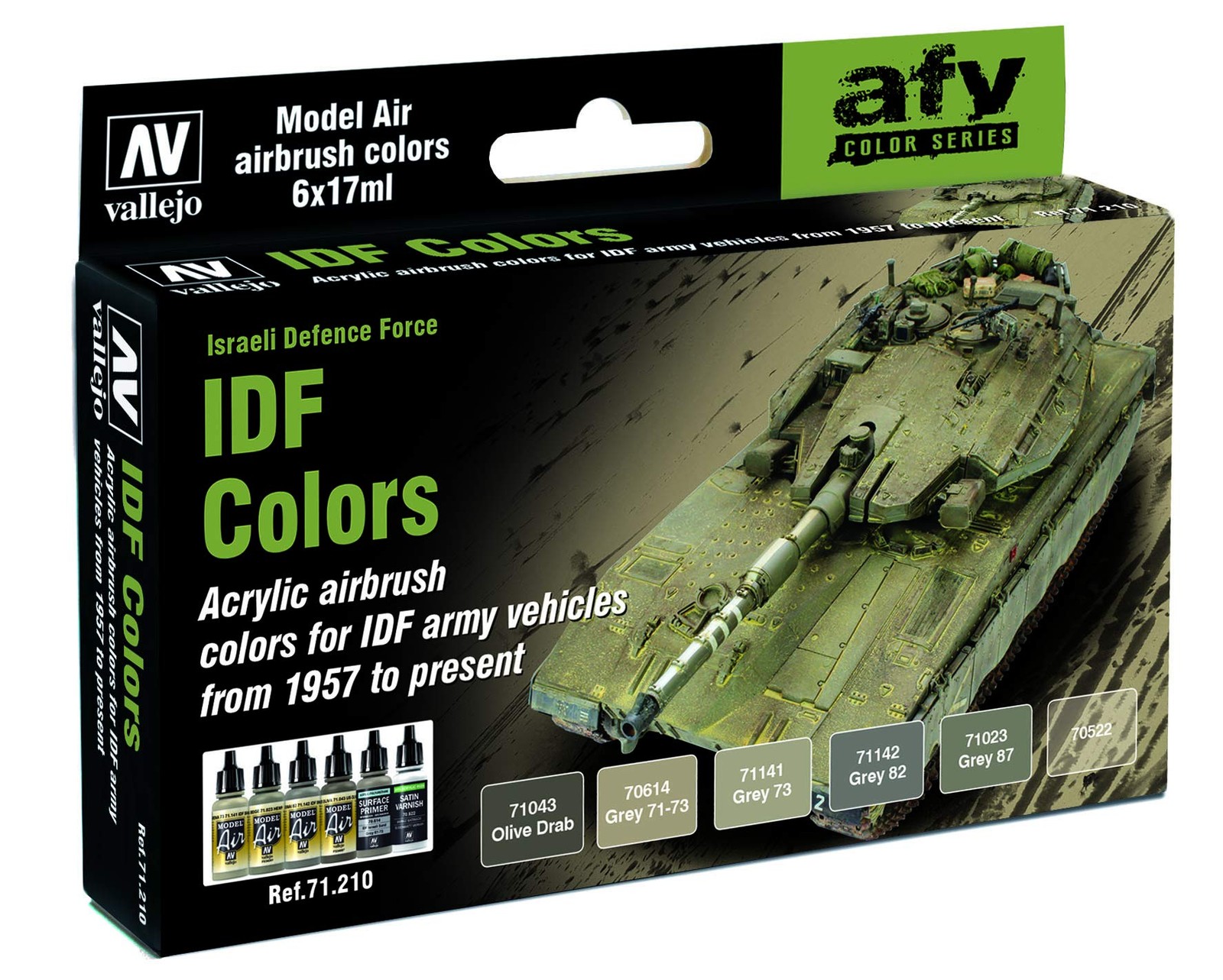 – IDF Colors Acrylic Paint Set | Model Air | AFV Color Series Precise Kit for…