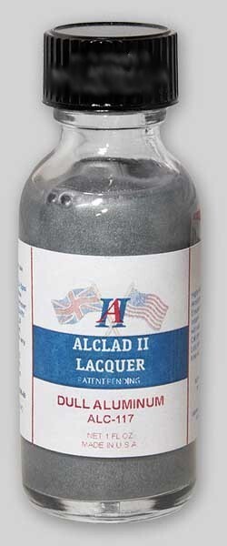 Alclad II Dull Aluminum ALC-117. 1 oz. Paint Bottle.