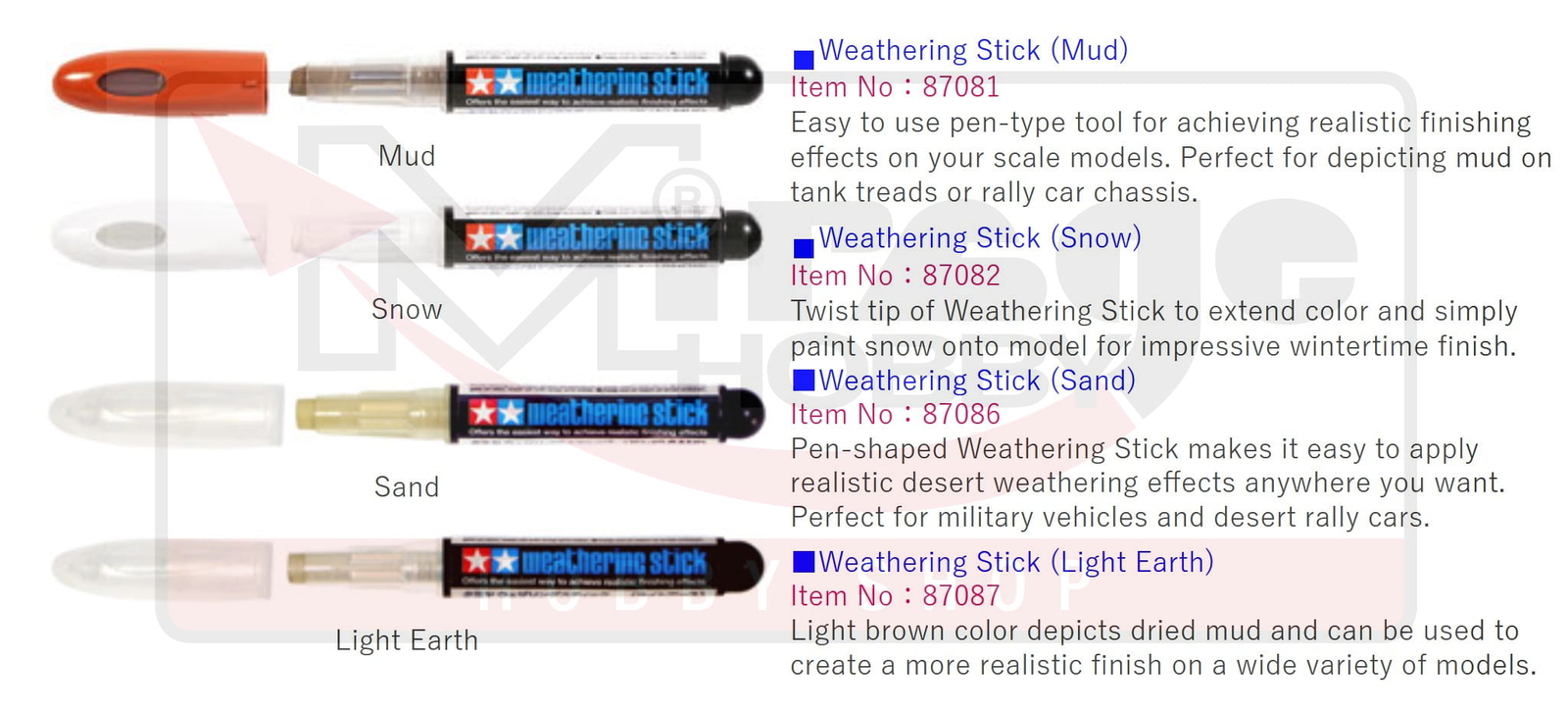 TAMIYA 87127 Weathering Master H Figures II [SET]