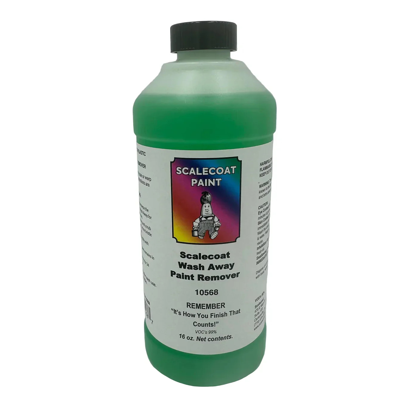 Scalecoat WASH AWAY Paint Stripper/Remover 16oz 473mL Bottle 10568