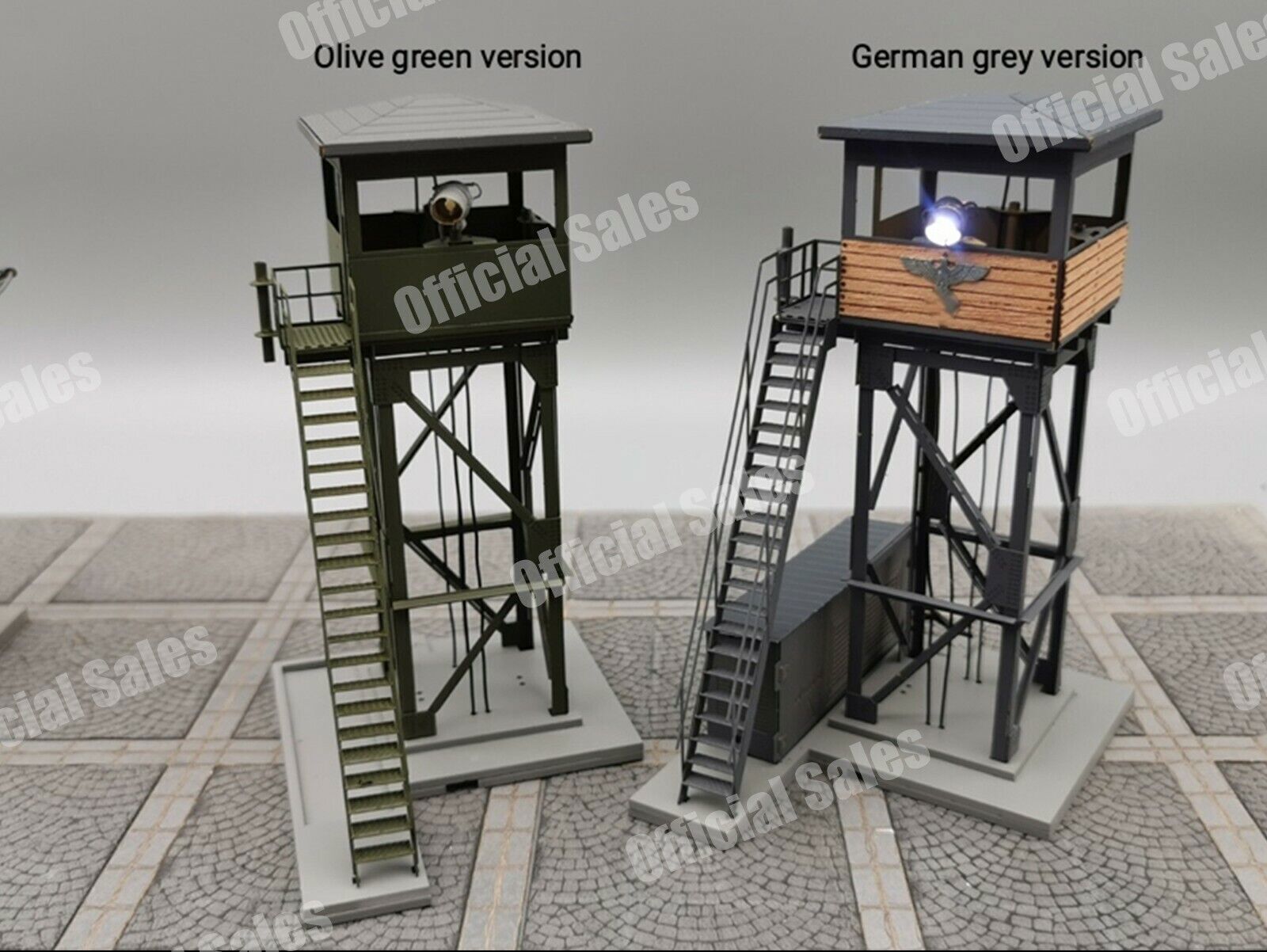 1/72 War II German Dioramas Guard Tower Alloy Finished Product