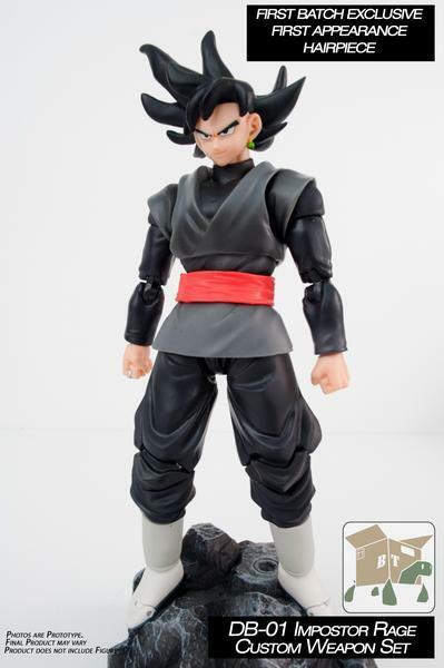Box Tortoise DB-01 Impostor Rage Weapon Set Scythe for S.H Figuarts Black Goku