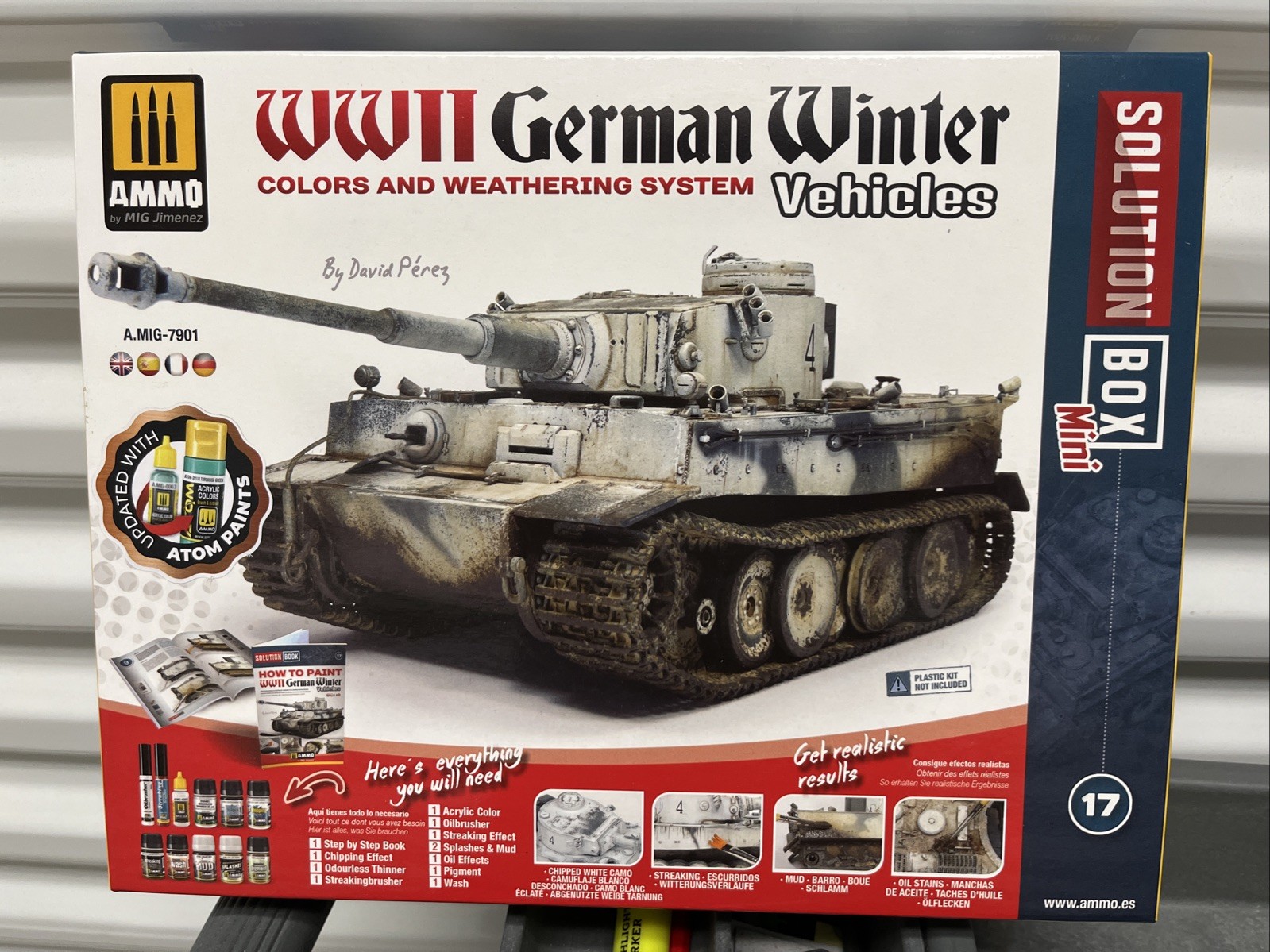 Mig Ammo #7901 German Winter Vehicles Mini Solution Box Colors & Weathering