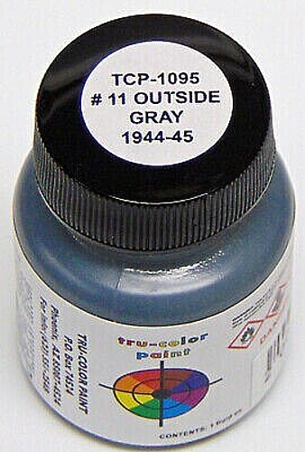 Tru-Color Outside Gray #11 1oz – Hobby and Model Enamel Paint – #1095