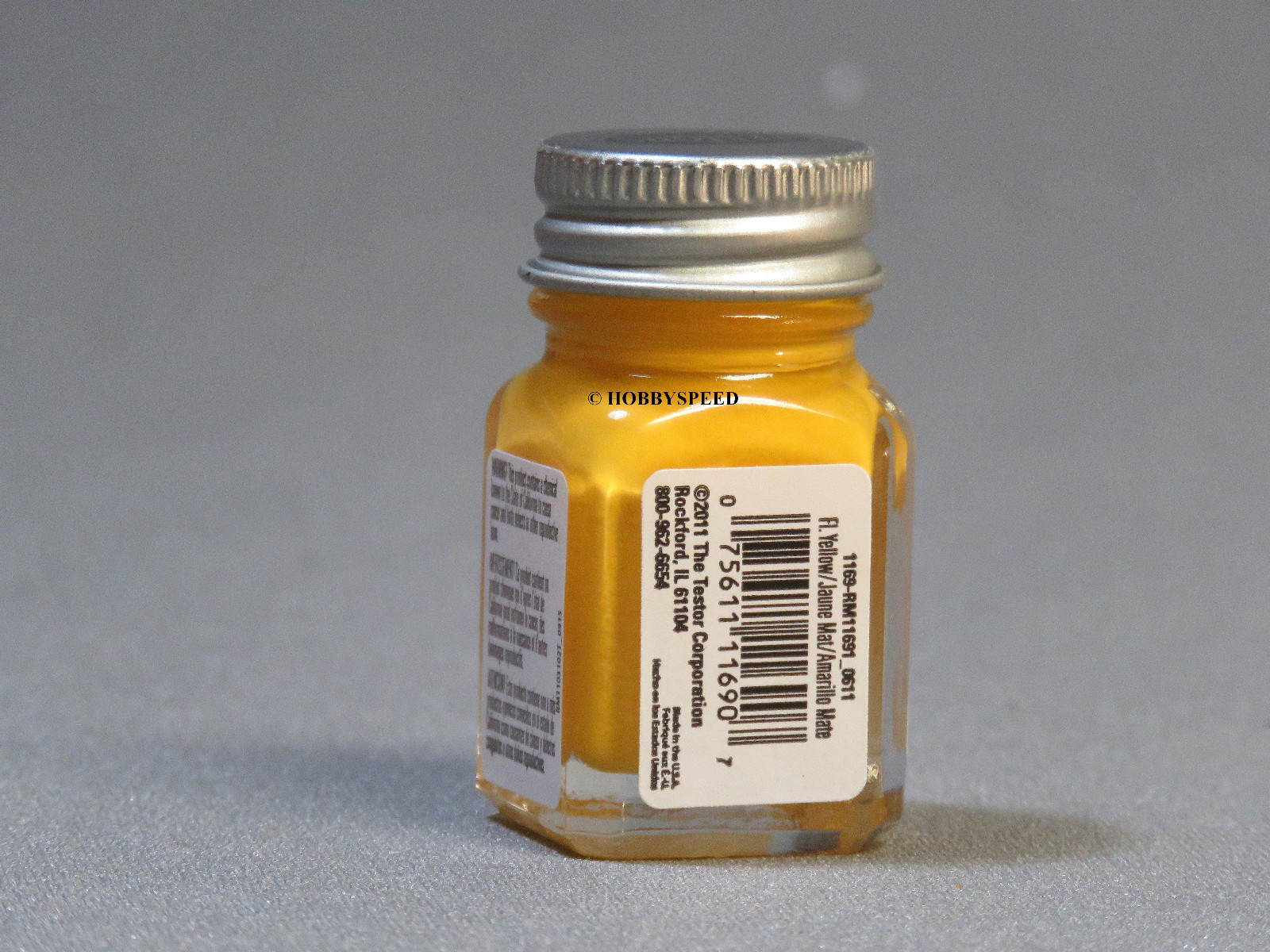 TESTORS PAINT FLAT YELLOW ENAMEL 1/4oz JAR 7.4ml plastic model car TES1169 NEW