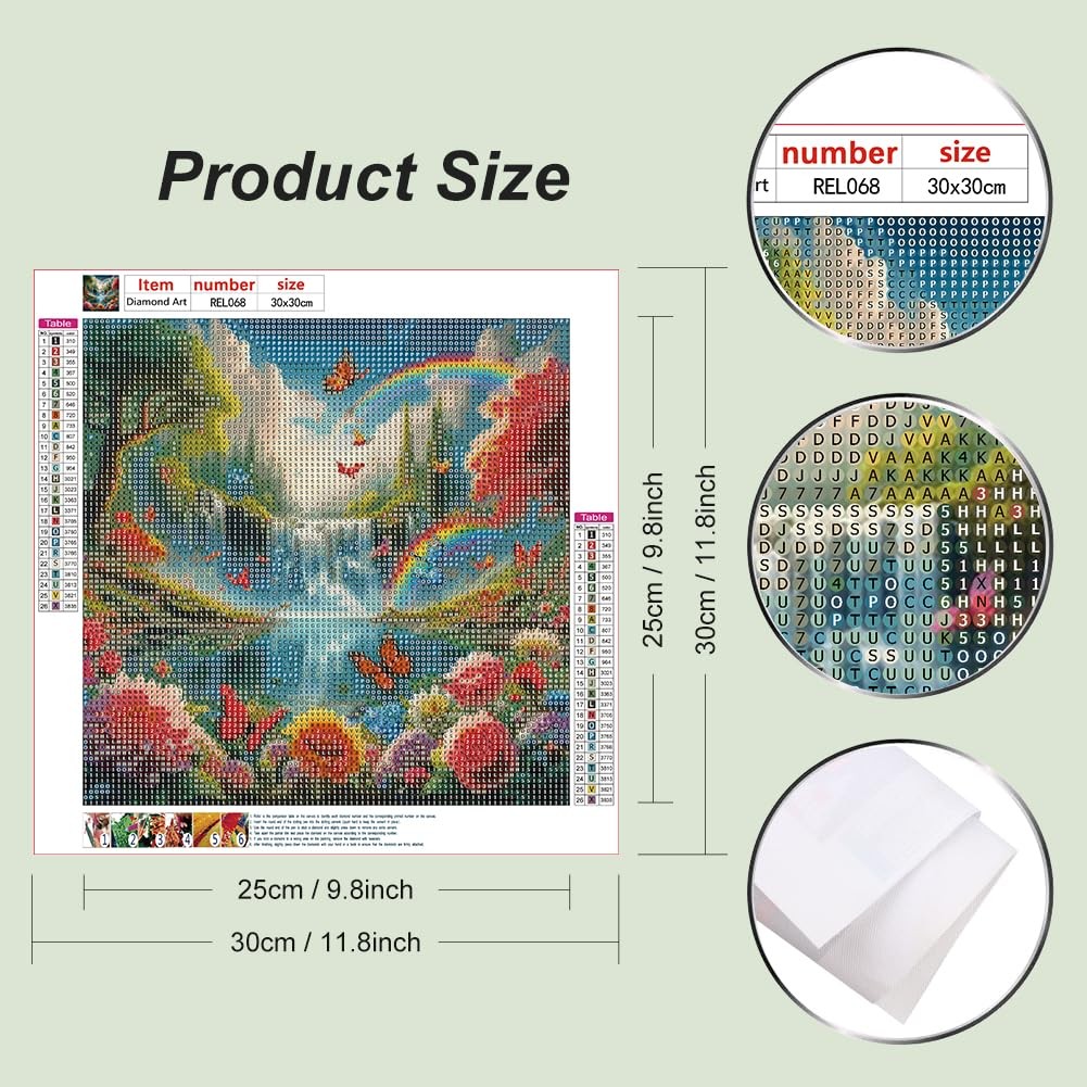 Diamond Painting Kits for Adults, Waterfall Landscape 5D Full Drill Diamond Art,
