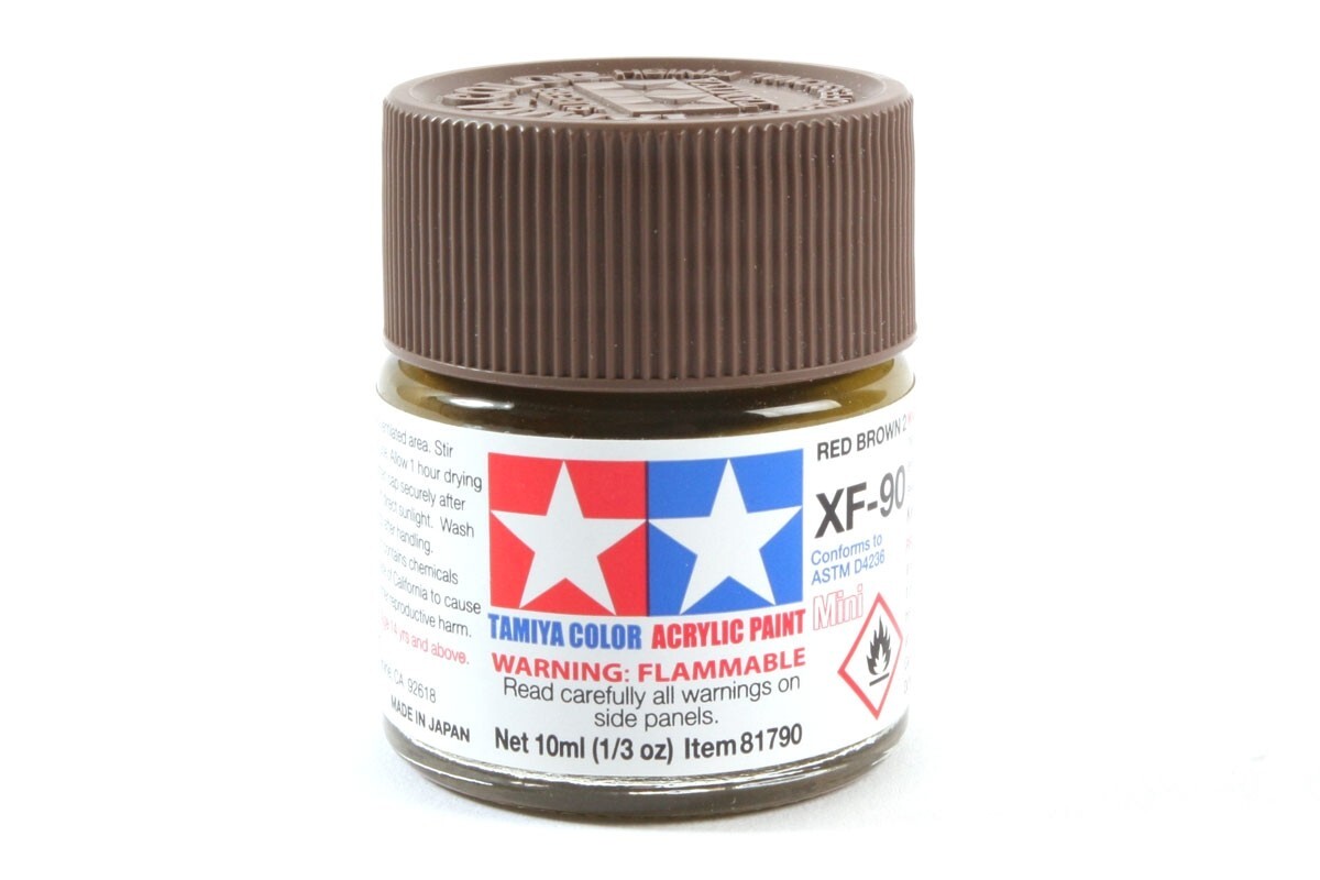 Tamiya 81790 XF-90 Red Brown 2 Mini Paint 10ml Small Bottle – US